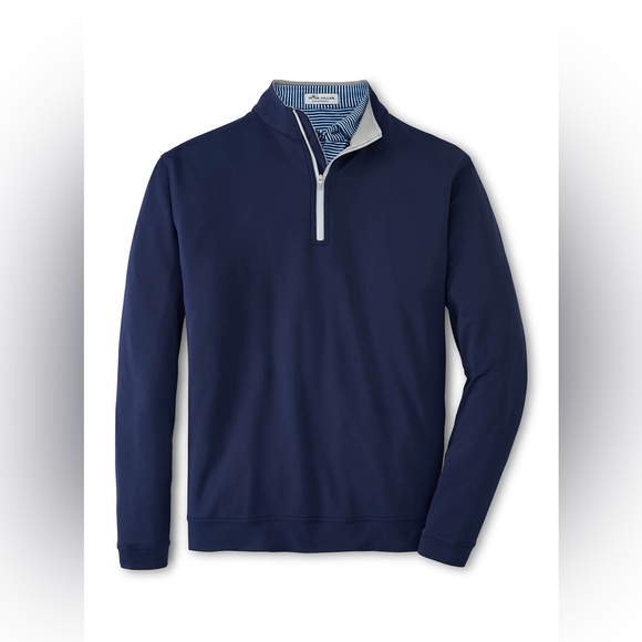 Peter Millar Other - Peter Millar Performance Quarter-Zip Men’s Pullover Navy Blue ME0EK40 NWT